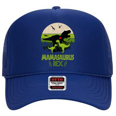 Mamasaurus T Rex Dinosaur High Crown Mesh Back Trucker Hat