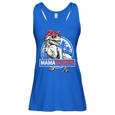 Mamasaurus T Rex Dinosaur Funny Mama Saurus Mother's Family Cool Gift Ladies Essential Flowy Tank