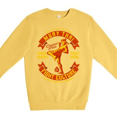 Muay Thai Retro Premium Crewneck Sweatshirt