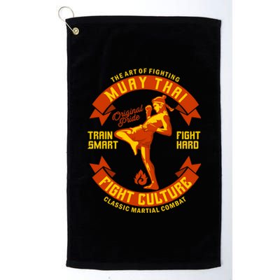 Muay Thai Retro Platinum Collection Golf Towel