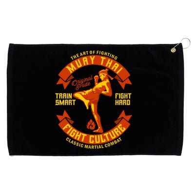 Muay Thai Retro Grommeted Golf Towel