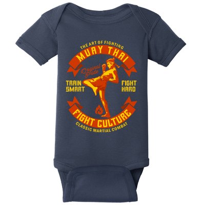 Muay Thai Retro Baby Bodysuit