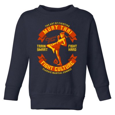 Muay Thai Retro Toddler Sweatshirt