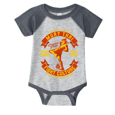 Muay Thai Retro Infant Baby Jersey Bodysuit