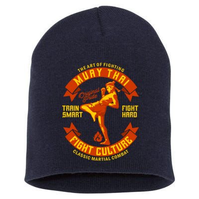 Muay Thai Retro Short Acrylic Beanie