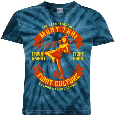 Muay Thai Retro Kids Tie-Dye T-Shirt