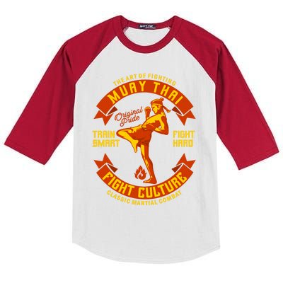 Muay Thai Retro Kids Colorblock Raglan Jersey