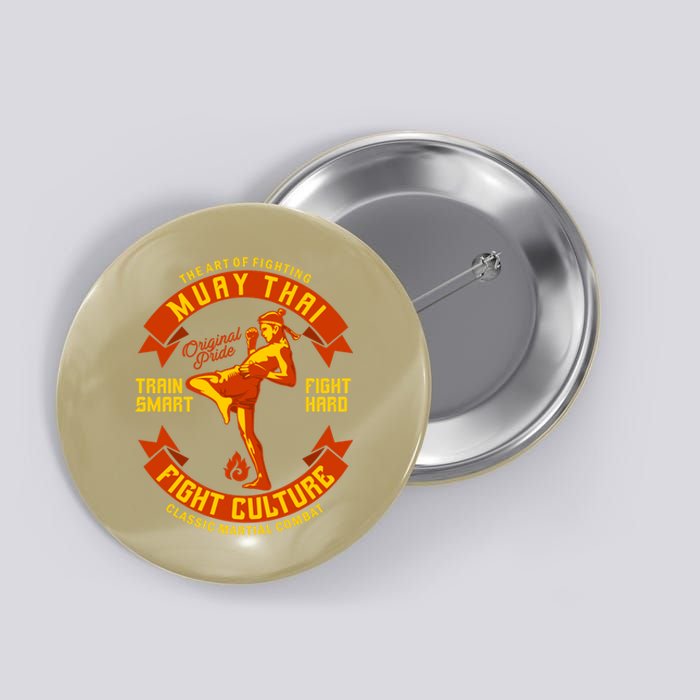 Muay Thai Retro Button