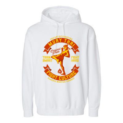 Muay Thai Retro Garment-Dyed Fleece Hoodie