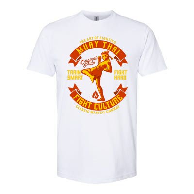 Muay Thai Retro Softstyle CVC T-Shirt