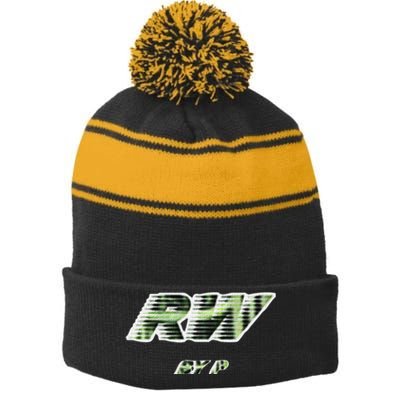 Money Trees Royalty Vibe Stripe Pom Pom Beanie