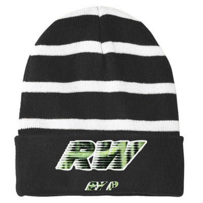 Money Trees Royalty Vibe Striped Beanie with Solid Band