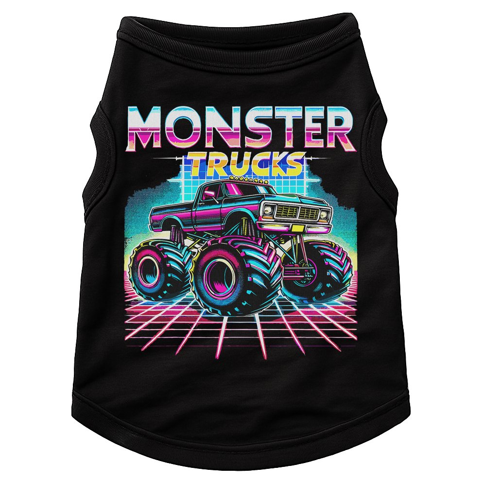Monster Truck Retro Monster Trucks Doggie Tank