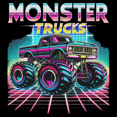 Monster Truck Retro Monster Trucks T-Shirt
