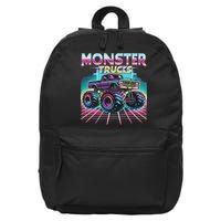 Monster Truck Retro Monster Trucks 16 in Basic Backpack