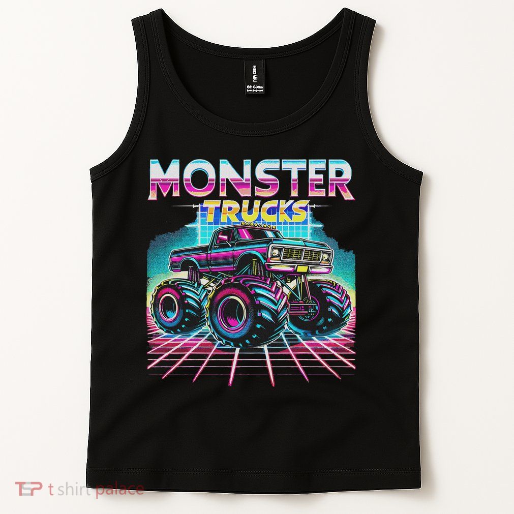 Monster Truck Retro Monster Trucks Tank Top