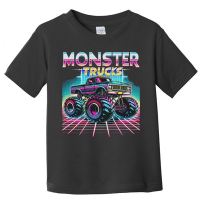 Monster Truck Retro Monster Trucks Toddler T-Shirt