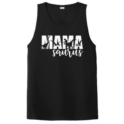 MamaSaurus T Rex Dinosaur Funny Mama Saurus Mother's Day PosiCharge Competitor Tank