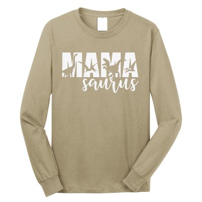 MamaSaurus T Rex Dinosaur Funny Mama Saurus Mother's Day Long Sleeve Shirt