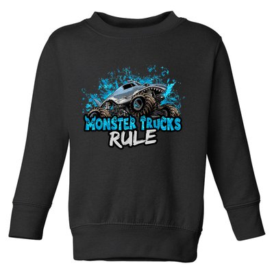 Monster Trucks Rule Toddler Sweatshirt