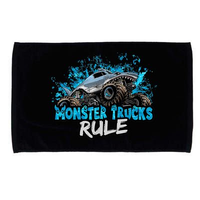 Monster Trucks Rule Microfiber Hand Towel