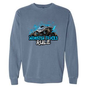 Monster Trucks Rule Garment-Dyed Sweatshirt