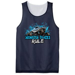 Monster Trucks Rule Mesh Reversible Basketball Jersey Tank