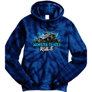 Monster Trucks Rule Tie Dye Hoodie