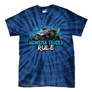 Monster Trucks Rule Tie-Dye T-Shirt