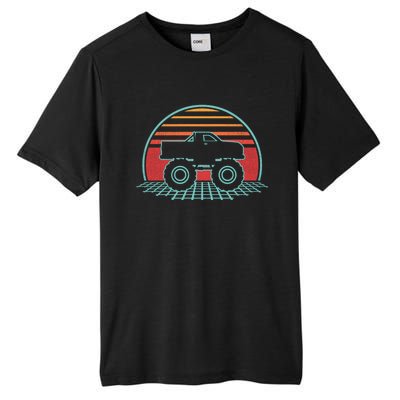 Monster Truck Retro Vintage 80s Style Gift Tall Fusion ChromaSoft Performance T-Shirt