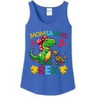 Momsaurus T Rex Dinosaur Mom Autism Awareness MotherS Day Gift Ladies Essential Tank