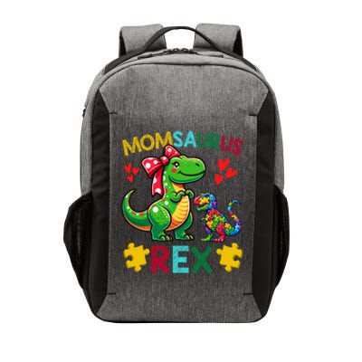 Momsaurus T Rex Dinosaur Mom Autism Awareness MotherS Day Gift Vector Backpack