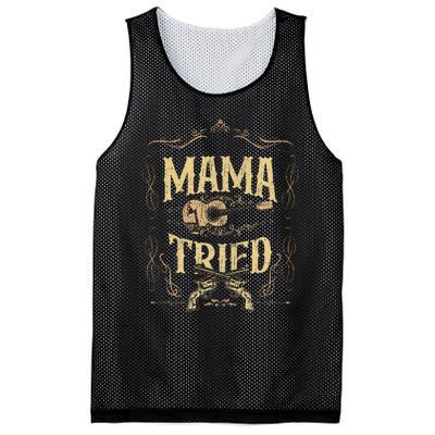 Mama Tried Renegade Outlaw Music Lovers Country Mesh Reversible Basketball Jersey Tank