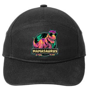 Mamasaurus T Rex Mama Saurus Dinosaur Womens 7-Panel Snapback Hat