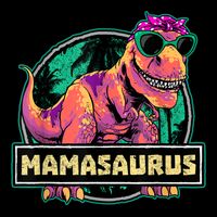 Mamasaurus T Rex Mama Saurus Dinosaur Womens Drawstring Bag