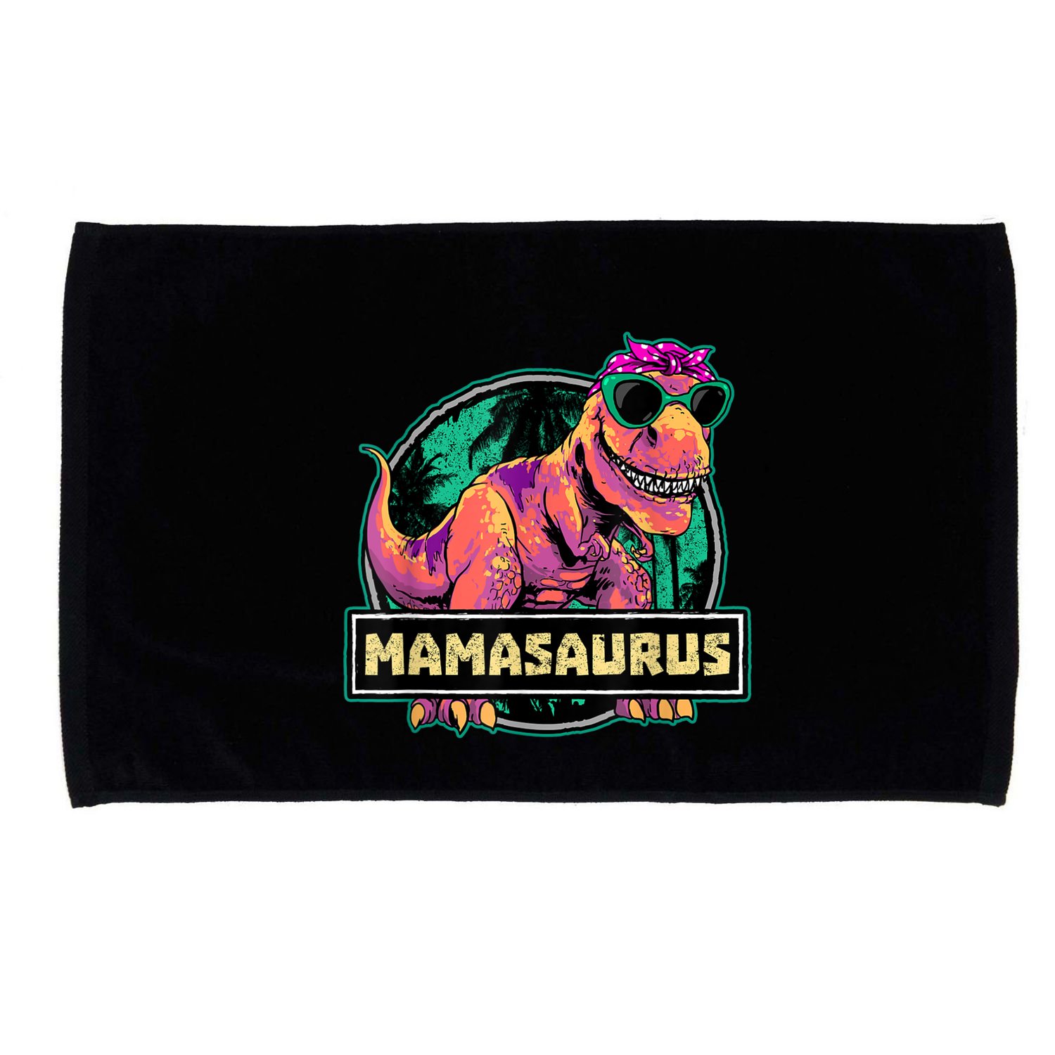 Mamasaurus T Rex Mama Saurus Dinosaur Womens Microfiber Hand Towel