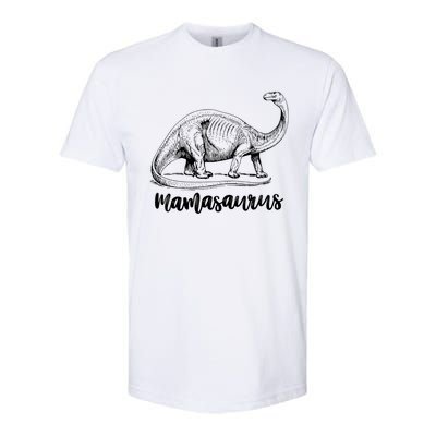 Mamasaurus T Rex Dinosaur Funny Mama Saurus Family Matching Cool Gift Softstyle CVC T-Shirt