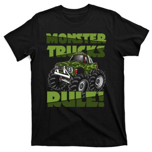 Monster Trucks Rule Jam Birthday Boy Monster Truck Gifts T-Shirt