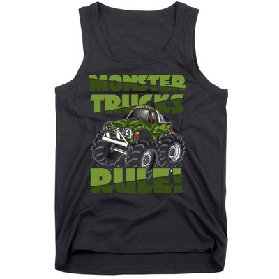 Monster Trucks Rule Jam Birthday Boy Monster Truck Gifts Tank Top