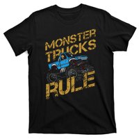 Monster Trucks Rule Jam Birthday Boy Monster Truck Gift T-Shirt