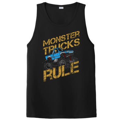 Monster Trucks Rule Jam Birthday Boy Monster Truck Gift PosiCharge Competitor Tank