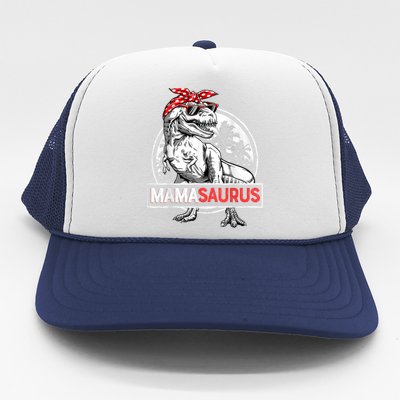 Mamasaurus T Rex Dinosaur Funny Mama Saurus Mother's Family Trucker Hat