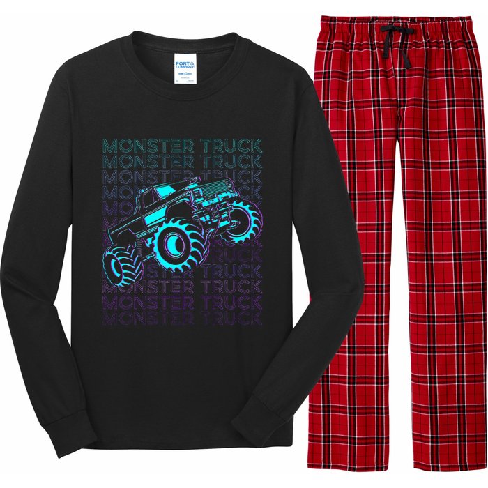 M.O.N.S.T.E.R Truck Retro Long Sleeve Pajama Set