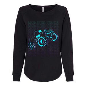 M.O.N.S.T.E.R Truck Retro Womens California Wash Sweatshirt