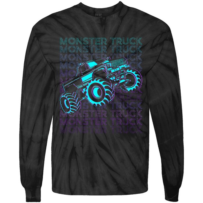 M.O.N.S.T.E.R Truck Retro Tie-Dye Long Sleeve Shirt