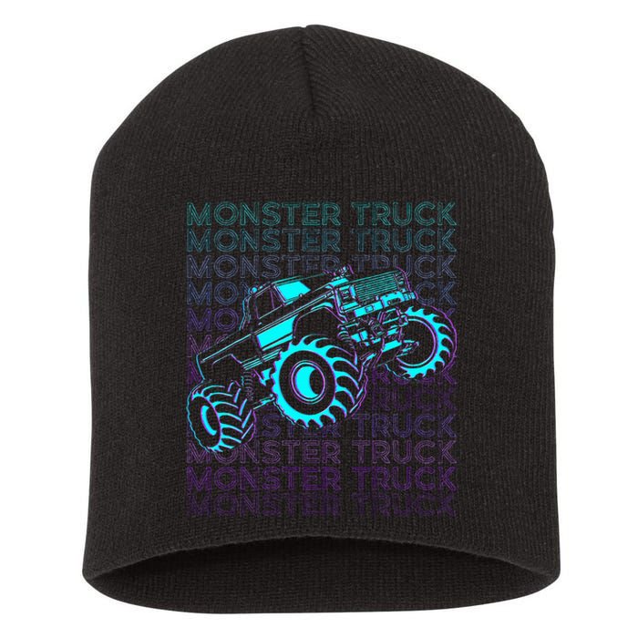 M.O.N.S.T.E.R Truck Retro Short Acrylic Beanie