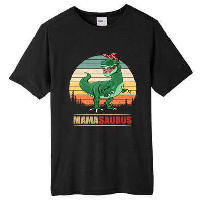 Mamasaurus T Rex Dinosaur Funny Mama Saurus Family Matching Funny Gift Tall Fusion ChromaSoft Performance T-Shirt