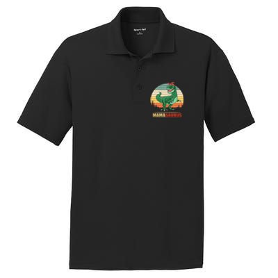 Mamasaurus T Rex Dinosaur Funny Mama Saurus Family Matching Funny Gift PosiCharge RacerMesh Polo