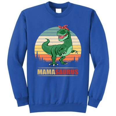 Mamasaurus T Rex Dinosaur Funny Mama Saurus Family Matching Funny Gift Sweatshirt