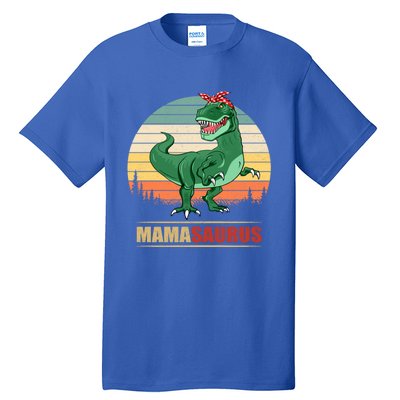 Mamasaurus T Rex Dinosaur Funny Mama Saurus Family Matching Funny Gift Tall T-Shirt